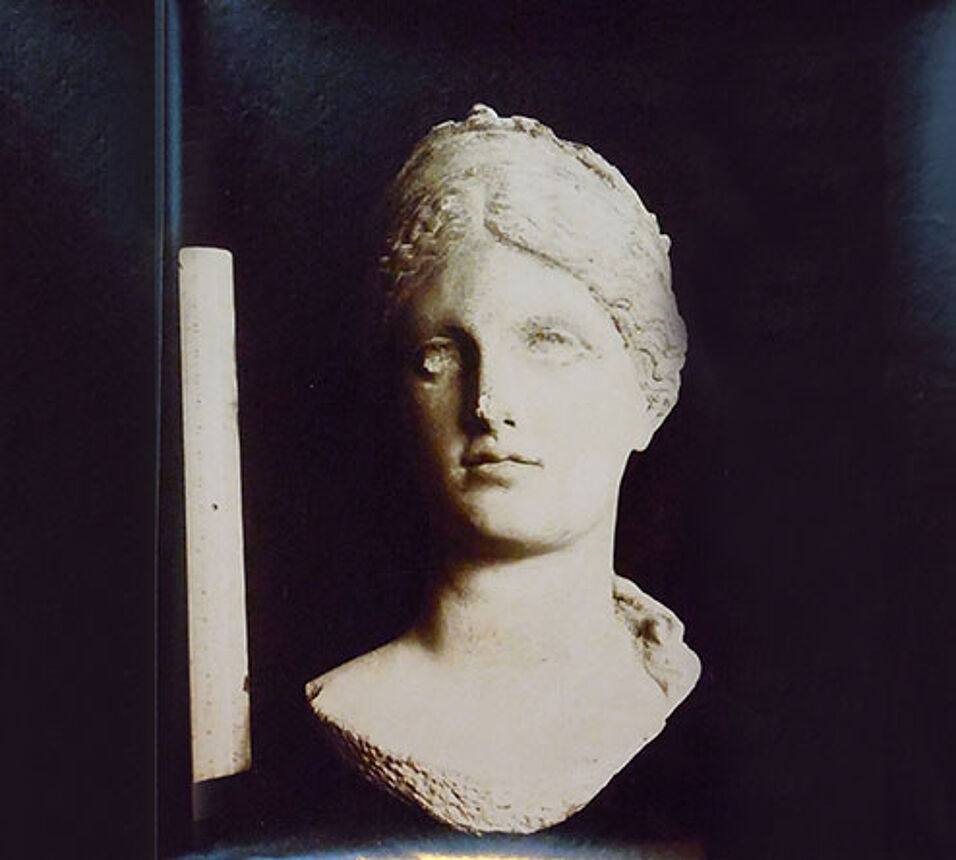 Roman bust of a woman identified as the goddess Demeter, Tunis, Musée du Bardo, early twentieth century photograph