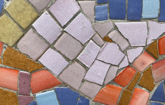 Nahansicht einer Mosaik